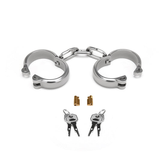 Prowler RED Heavy Duty Hand Cuffs Silver