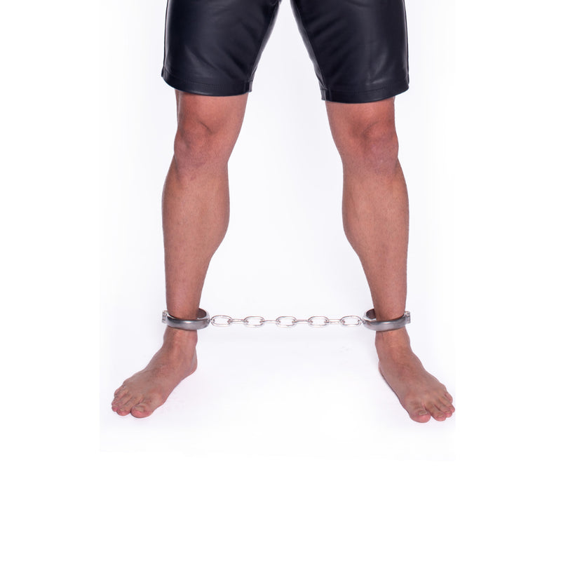 Load image into Gallery viewer, Prowler RED Heavy Duty Ankle Cuffs Silver
