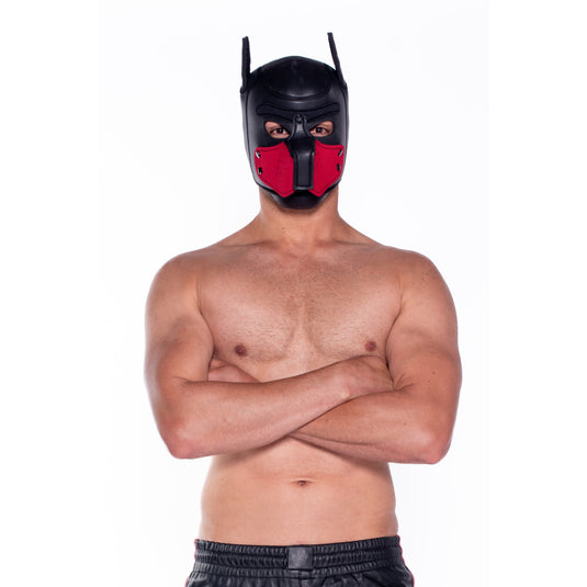 Prowler RED Neoprene Puppy Hood Black