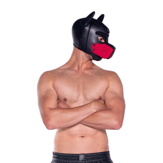 Prowler RED Neoprene Puppy Hood Black
