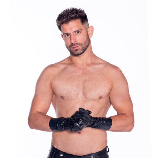 Prowler RED Wrist Length Latex Gloves Black XL