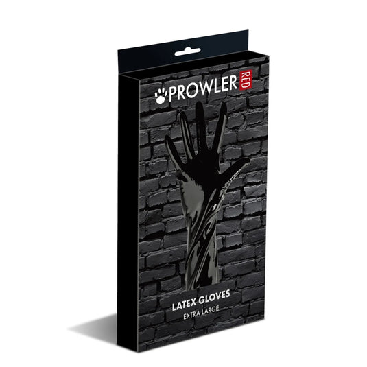 Prowler RED Wrist Length Latex Gloves Black XL