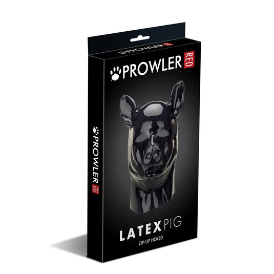 Prowler RED Latex Pig Hood Black