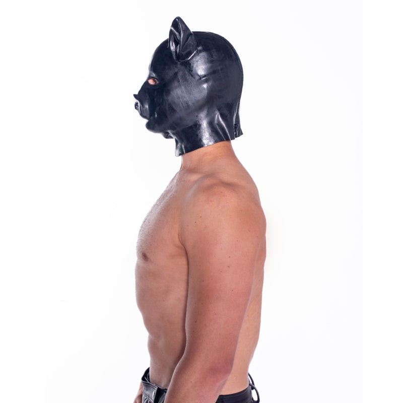 Load image into Gallery viewer, Prowler RED Latex Pig Hood Black

