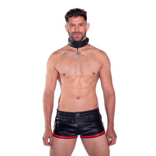 Prowler RED Collar & Leash Set Black