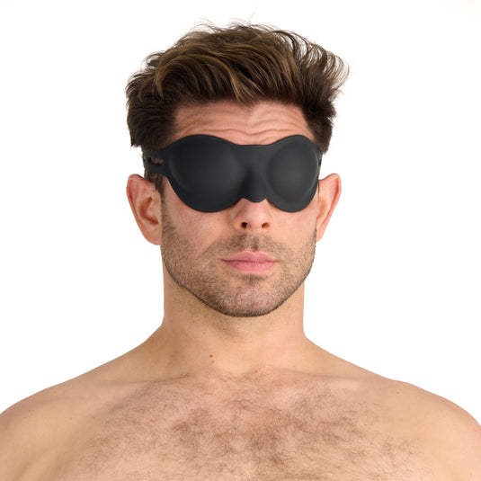 Prowler RED Silicone Full Blindfold Black