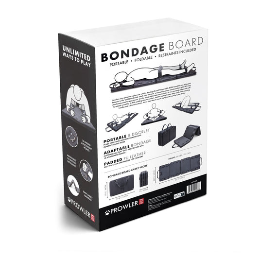 Prowler RED Bondage Board With Restraints Black
