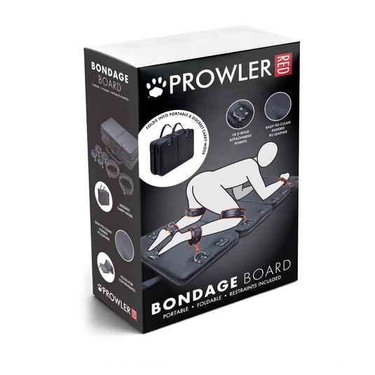 Prowler RED Bondage Board With Restraints Black
