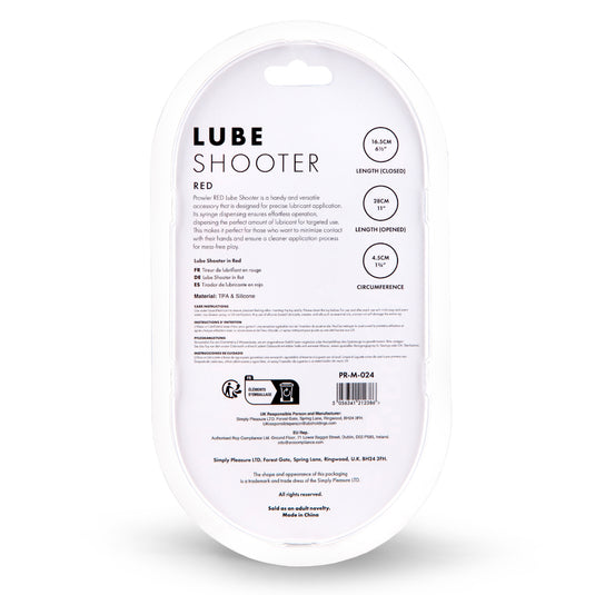 Prowler RED Lube Shooter Red