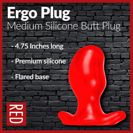 Prowler RED By Oxballs ERGO Butt Plug Silicone Medium