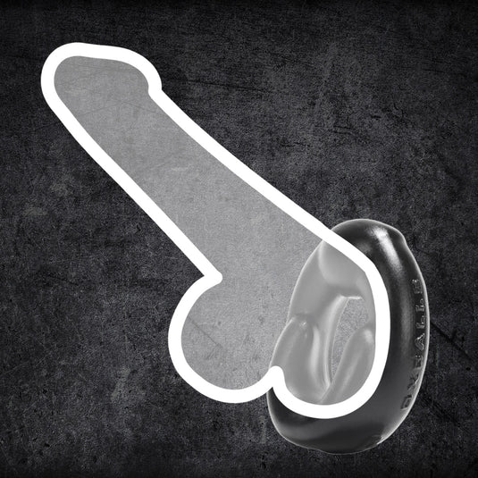 Prowler RED By Oxballs GRIP Cock Ring Black