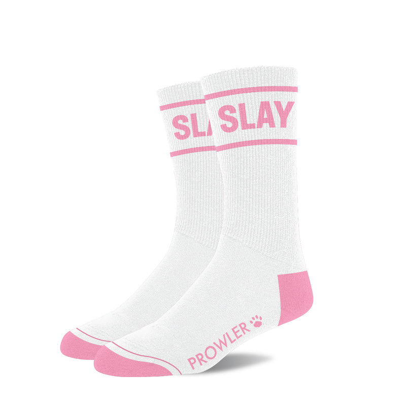 Load image into Gallery viewer, Prowler Slay Socks White Pink

