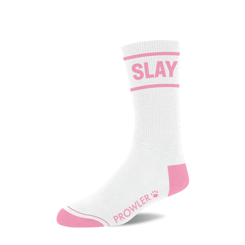 Load image into Gallery viewer, Prowler Slay Socks White Pink
