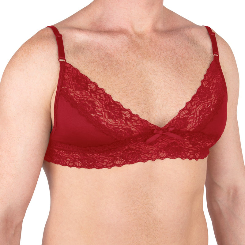 Load image into Gallery viewer, Prowler Lace Bra Red

