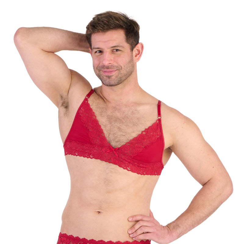 Load image into Gallery viewer, Prowler Lace Bra Red
