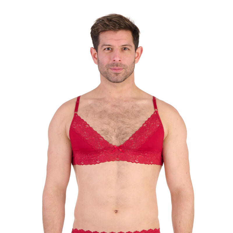 Load image into Gallery viewer, Prowler Lace Bra Red
