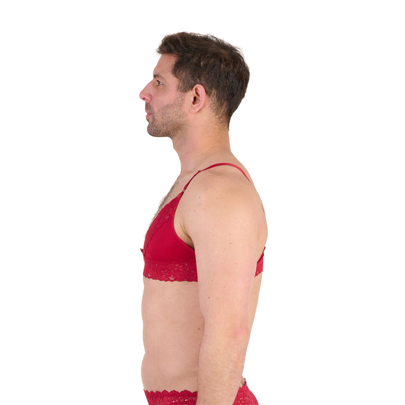 Load image into Gallery viewer, Prowler Lace Bra Red
