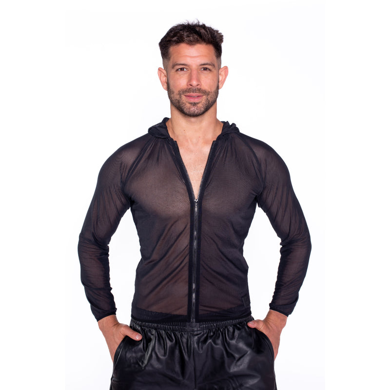 Load image into Gallery viewer, Prowler RED Mesh Hoodie Black
