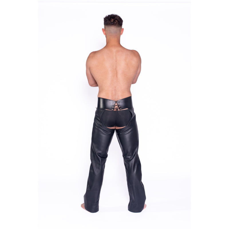 Load image into Gallery viewer, Prowler RED Leather Chaps Black
