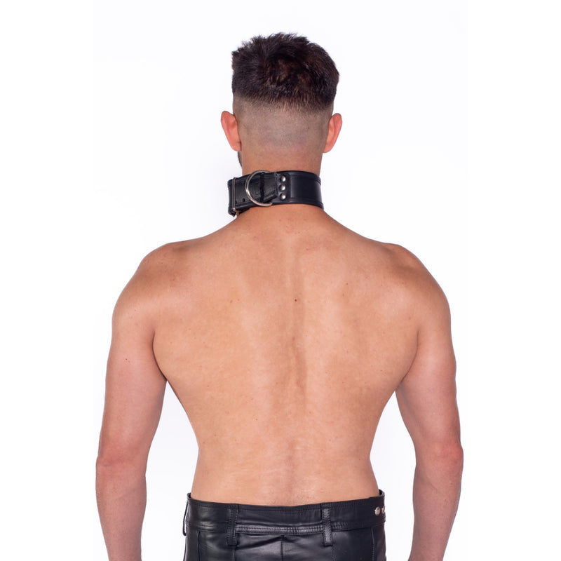 Load image into Gallery viewer, Prowler RED Leather Collar Black
