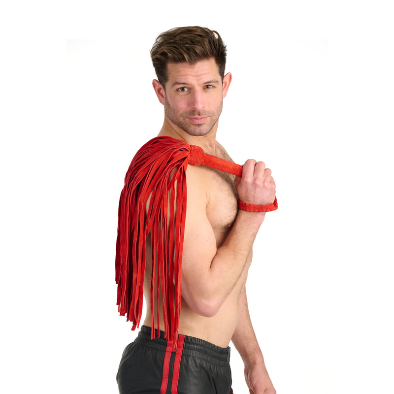 Load image into Gallery viewer, Prowler RED Leather Suede Flogger Red
