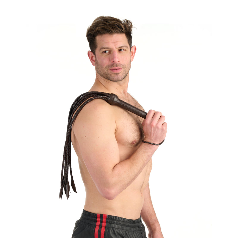 Load image into Gallery viewer, Prowler RED Brown Leather Flogger
