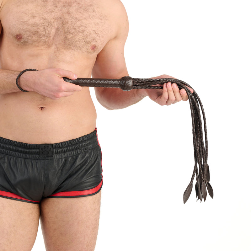 Load image into Gallery viewer, Prowler RED Brown Leather Flogger
