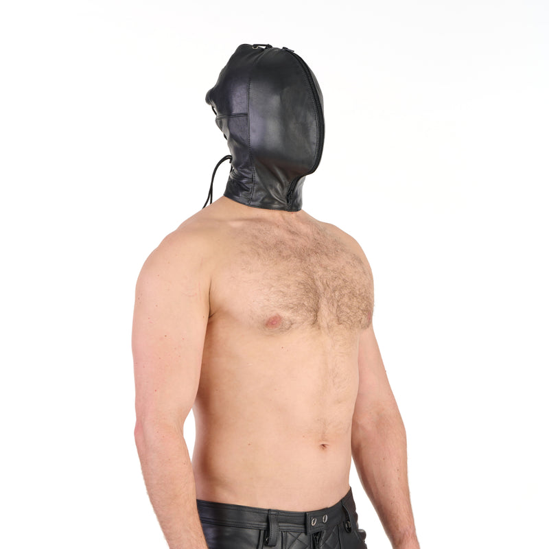 Load image into Gallery viewer, Prowler RED Leather Double Hood With Front Zipper Black
