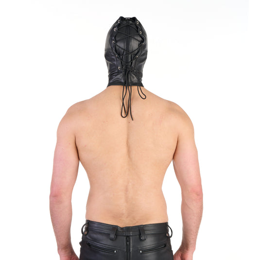 Prowler RED Leather Double Hood With Front Zipper Black
