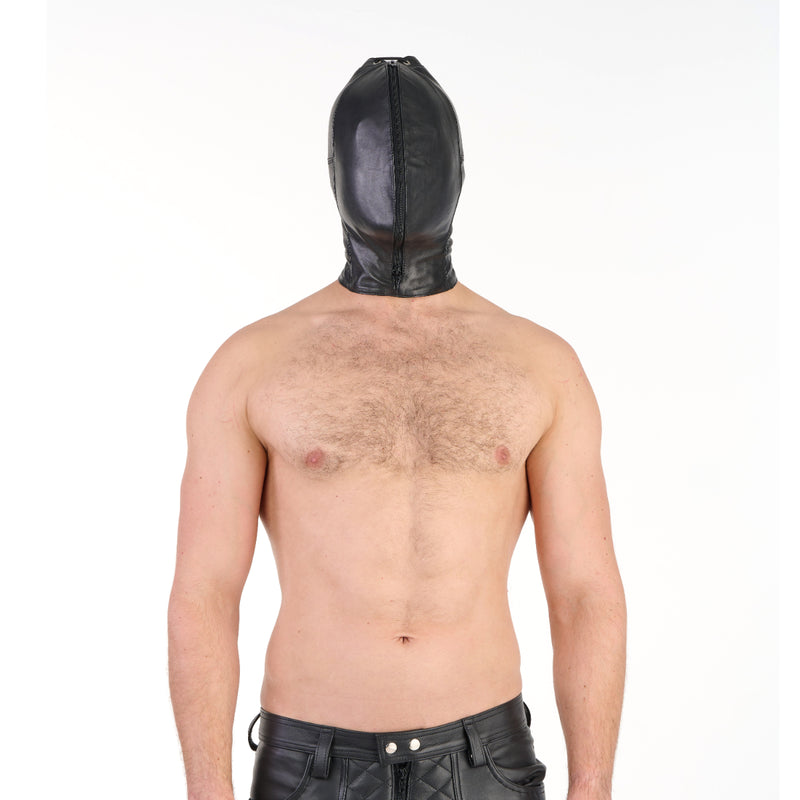 Load image into Gallery viewer, Prowler RED Leather Double Hood With Front Zipper Black

