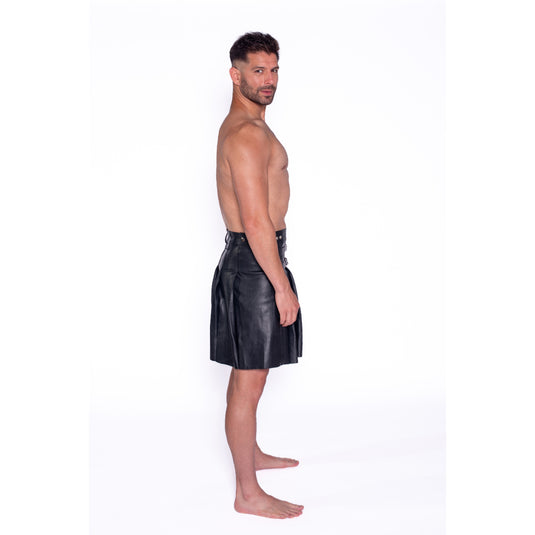 Prowler RED Leather Kilt Black