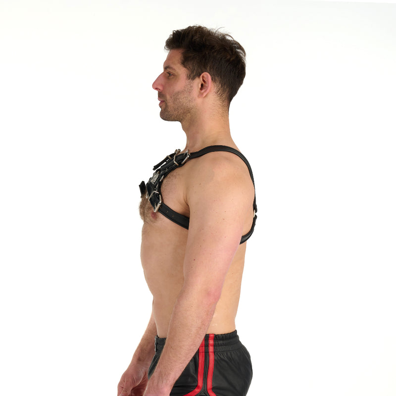 Load image into Gallery viewer, Prowler RED Leather Bull Harness Black
