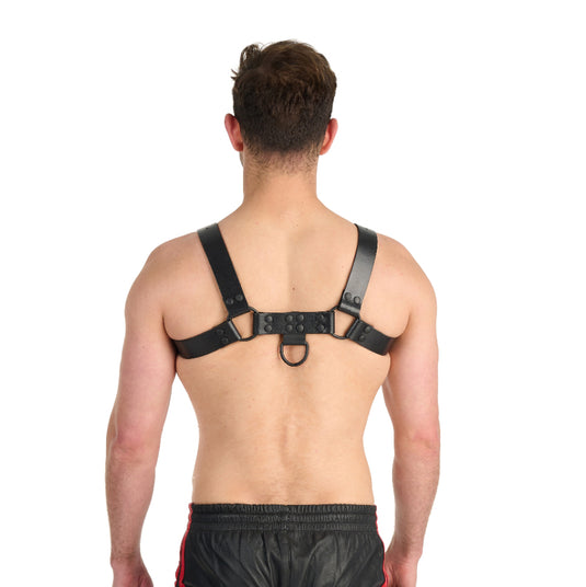 Prowler RED Leather Noir Harness Black