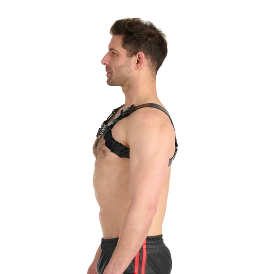 Prowler RED Leather Noir Harness Black