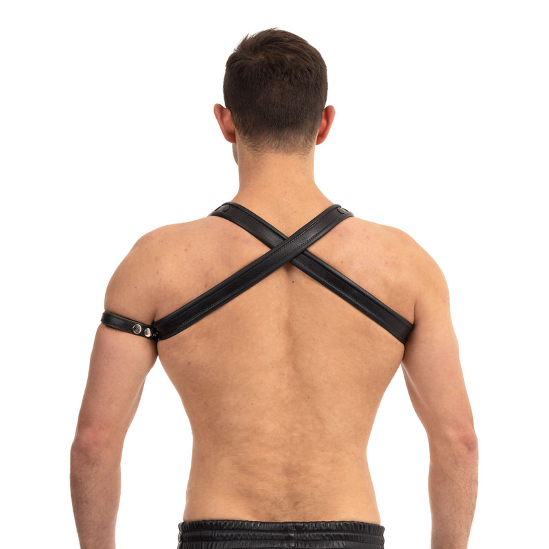 Load image into Gallery viewer, Prowler RED Leather Cross Harness Black Green Small Medium
