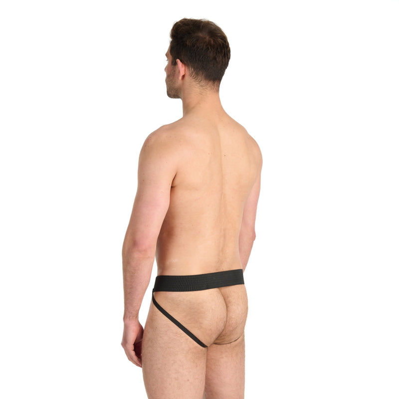 Load image into Gallery viewer, Prowler RED Leather Pouch Jock Strap Black
