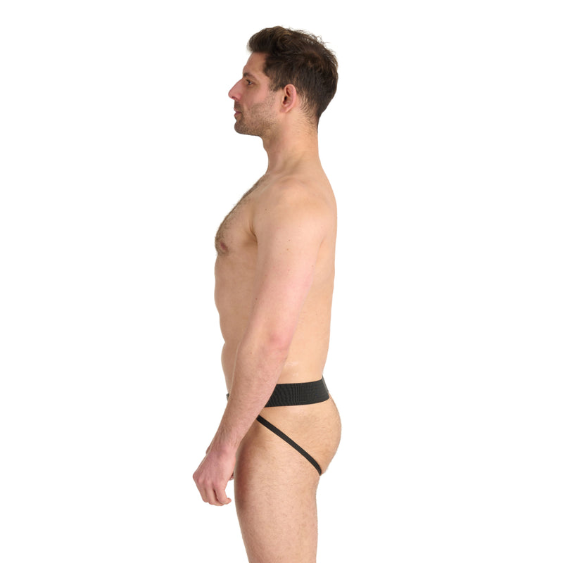 Load image into Gallery viewer, Prowler RED Leather Pouch Jock Strap Black
