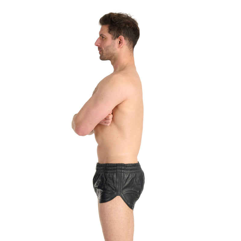 Load image into Gallery viewer, Prowler RED Leather Sports Shorts Black
