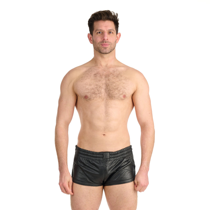 Load image into Gallery viewer, Prowler RED Leather Sports Shorts Black
