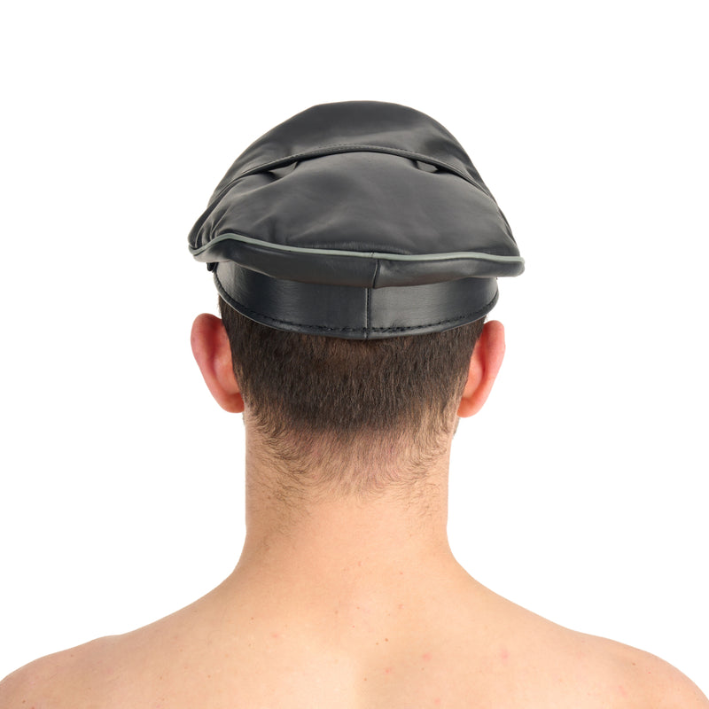 Load image into Gallery viewer, Prowler RED Leather Military Cap Black Grey
