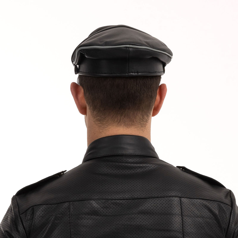 Load image into Gallery viewer, Prowler RED Leather Military Cap Black Grey
