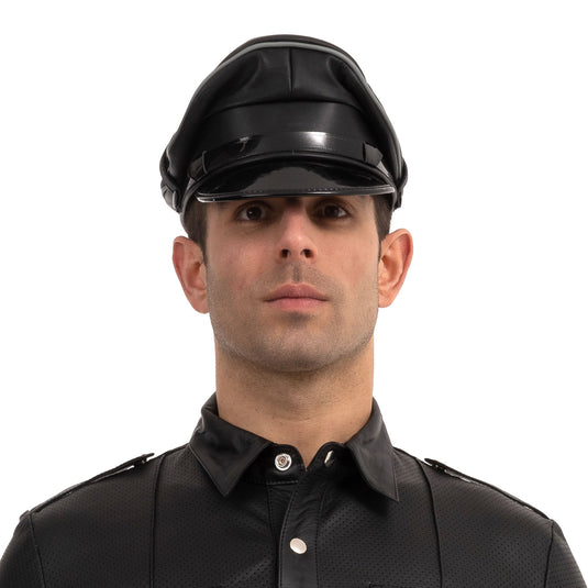 Prowler RED Leather Military Cap Black Grey