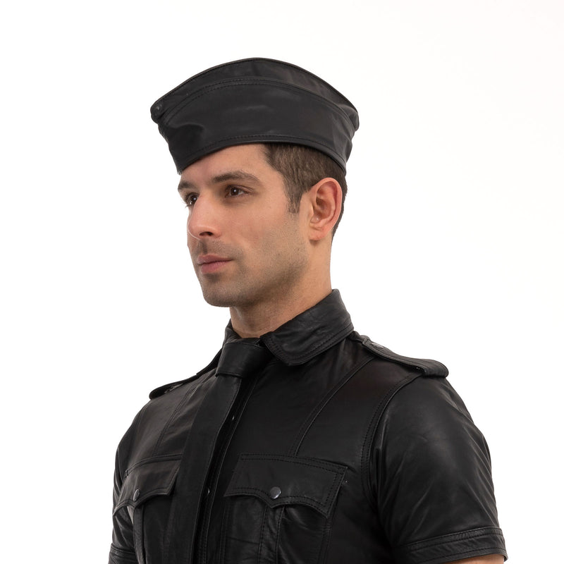 Load image into Gallery viewer, Prowler RED Leather Triangle Cap Black
