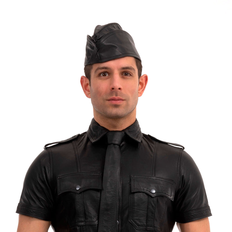 Load image into Gallery viewer, Prowler RED Leather Triangle Cap Black
