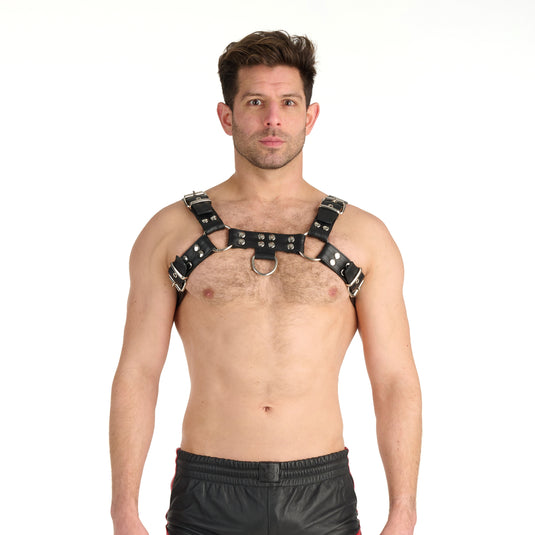 Prowler RED Leather Premium Butch Harness Black