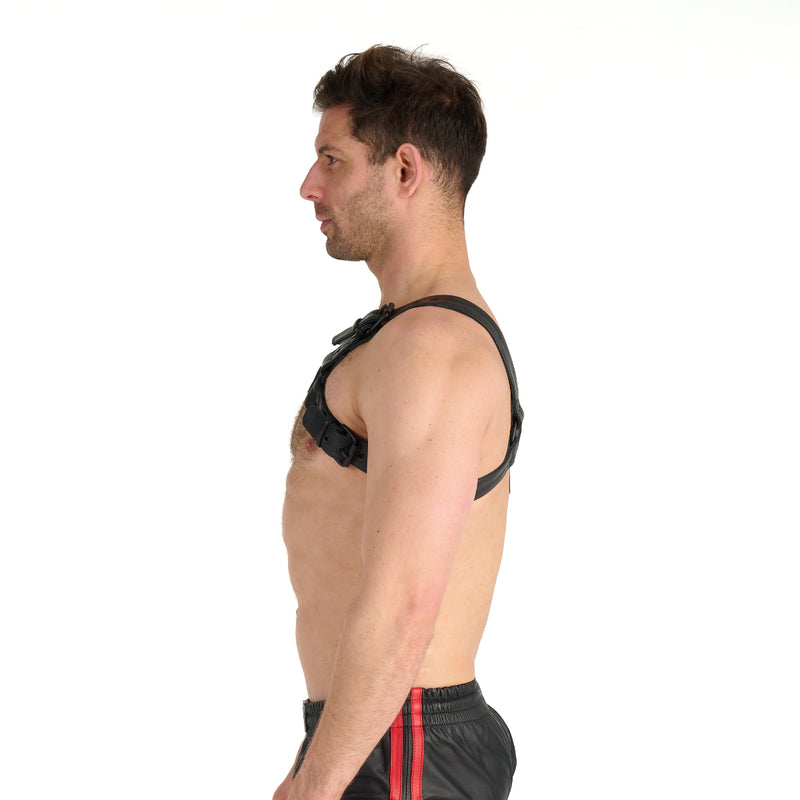 Load image into Gallery viewer, Prowler RED Leather Premium Noir Harness Black
