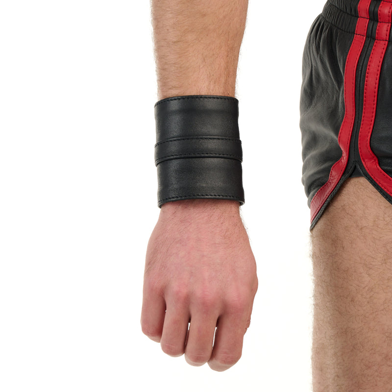 Load image into Gallery viewer, Prowler RED Leather Wrist Wallet Black
