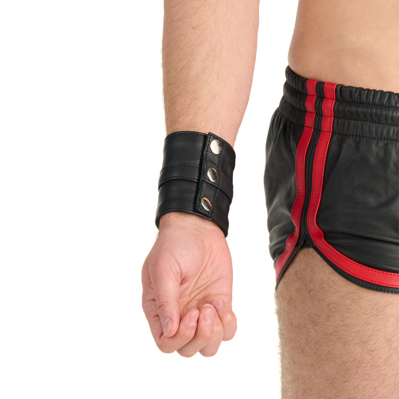 Load image into Gallery viewer, Prowler RED Leather Wrist Wallet Black
