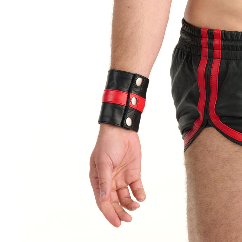 Load image into Gallery viewer, Prowler RED Leather Wrist Wallet Black Red
