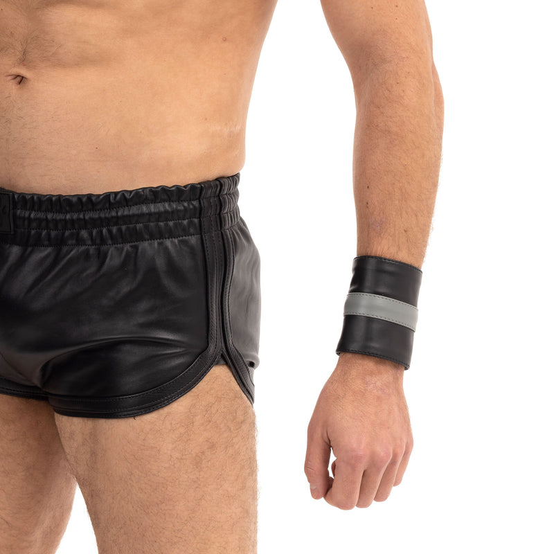 Load image into Gallery viewer, Prowler RED Leather Wrist Wallet Black Grey
